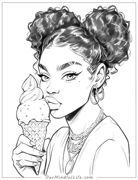 41 Gorgeous Black Girl Coloring Pages Free Printable Our Mindful Life