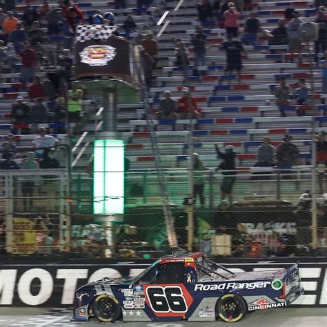 Nascar Majeski Wins Truck Race At Bristol