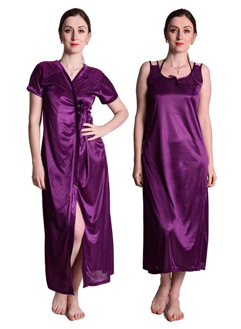 Buy Senslife Women Stylish Satin Nightwear Sleepwear 2pc Set Night With