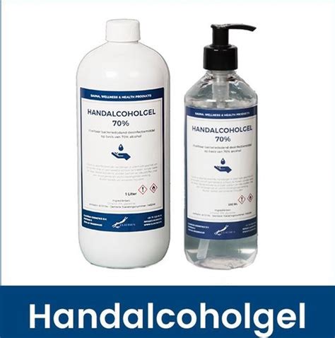 Desinfecterende Alcohol Handgel Fles Ml Met Pompje Liter