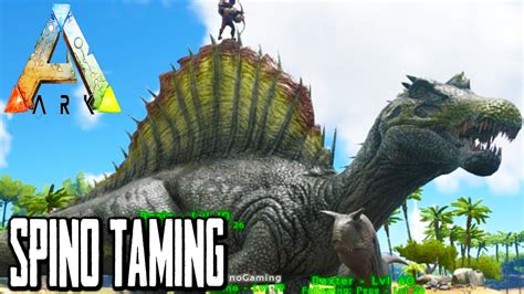 Ark Survival Evolved How To Tame A Spinosaurus Funny Moments