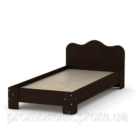 Кровать KOMPANIT 100 МДФ 90 см х 200 см Венге PK, код: 6517880 (ID ...