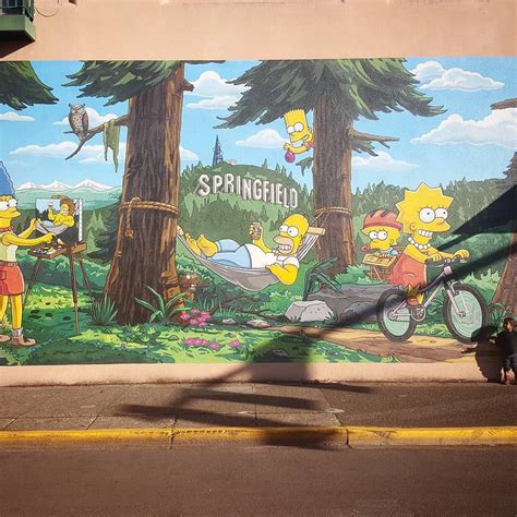 The Simpson S Mural In Springfield Oregon Springfield Oregon