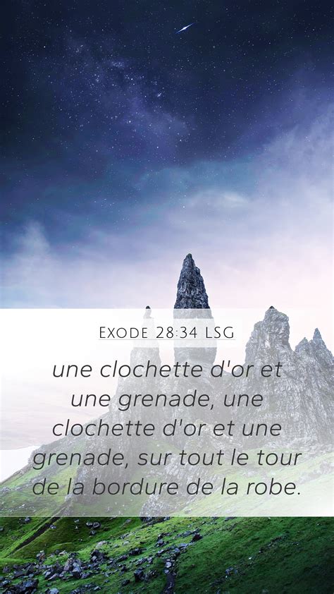 Exode 28 34 LSG Mobile Phone Wallpaper Une Clochette Dor Et Une