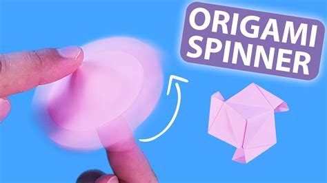 Easy Origami Spinner Moving Paper Toy Fidget Spinner Origami Paper