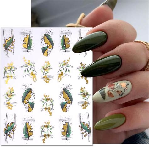 Blatt Nagelaufkleber Nail Art Sticker Nail Art Stickers Nagel