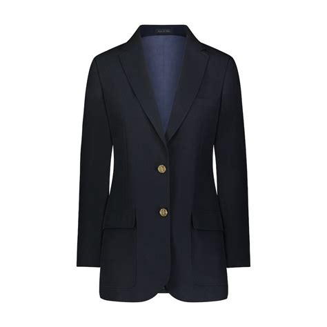 Neil Allyn Womens Navy Blue Blazer Jacket