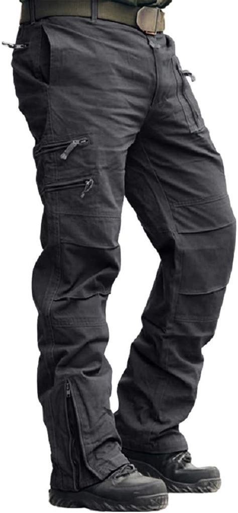 Magcomsen Pantalon Cargo En Coton Coupe Ample Pour Travail Camping