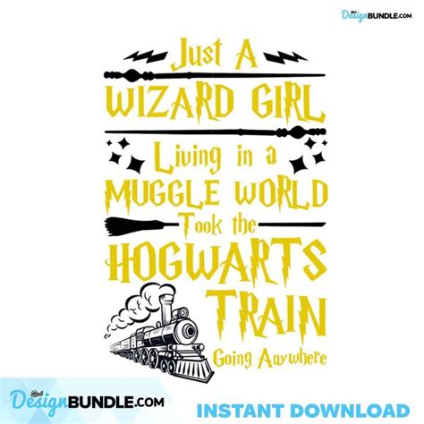 Just A Wizard Girl Svg Trending Svg Harry Potter Harry Svg Potter