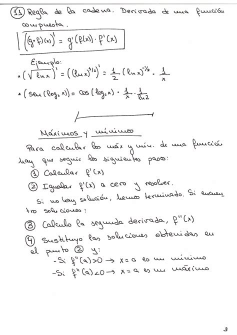 Resumen Derivadas Y Estudio De Funciones Pdf Descarga Gratuita