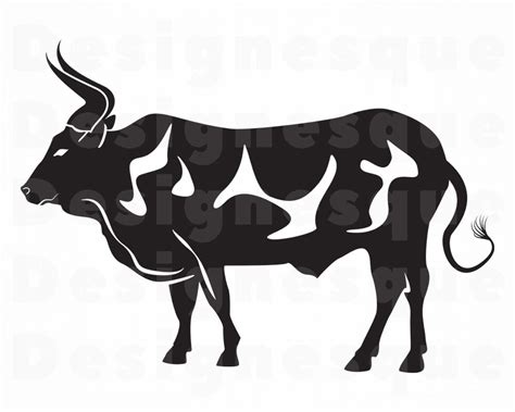 Bull 6 SVG Bull Svg Cattle Svg Rancher Svg Ox Svg Bull Etsy