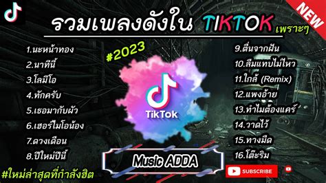 รวมเพลงดังในtiktokล่าสุด รวมเพลงฮิตในแอพติ๊กต๊อกล่าสุด เพราะๆฟังสบายๆ