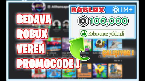 Bedava Robux Veren Promo Codes Yen Hemen Al Roblox T Rk E Youtube