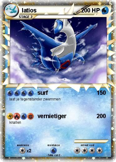 Pokémon Latios 1324 1324 Surf My Pokemon Card