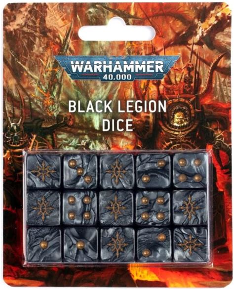 Warhammer K Juego De Dados Black Legion Yaxa Colombia