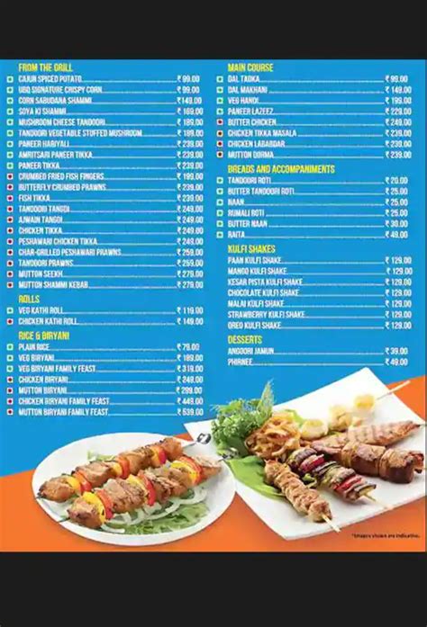 Menu At UBQ By Barbeque Nation Ahmedabad Shop 6 7