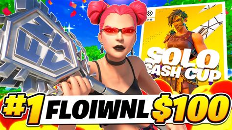 1st Solo Victory Cash Cup Finals 🏆 100 Flo Youtube