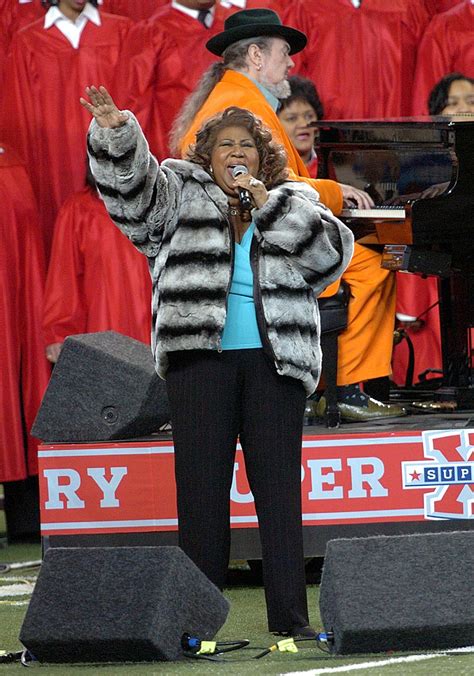 Aretha Franklin Sings The National Anthem With Dr John On The Piano At