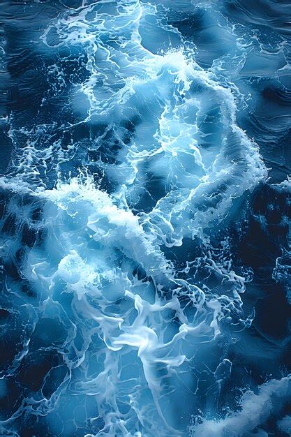 Premium Photo Aerial Ocean Waves Texture