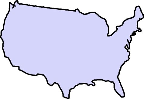 Empty Map Usa - ClipArt Best