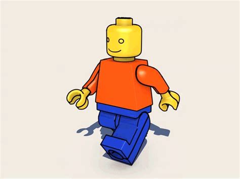 Walking Lego Guy Lego Man Lego Drawing Legs