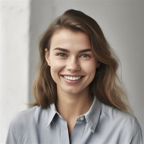 Premium Ai Image A Woman With A Smile On Her Face