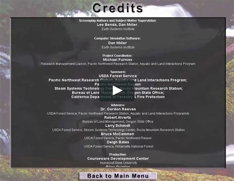 Credits On Vimeo