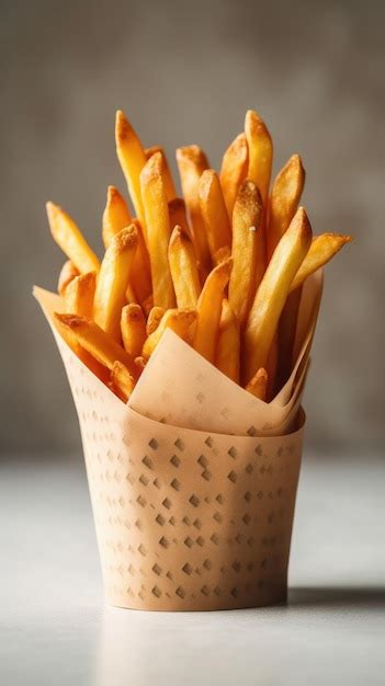 Premium Ai Image French Fries Generative Ai