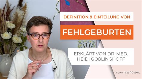 Fehlgeburten Definition Einteilung Erkl Rt Von Dr Med Heidi