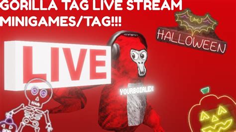 LIVE GORILLA TAG NEW HALLOWEEN UPDATE DOING SHOUTOUTS Gorillatag