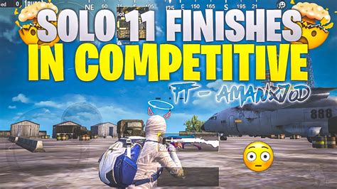 Solo Finishes In Competitive Pubg Lite Competitive Gameplay