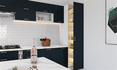 Modern Blue Kitchen Cabinets For Your Home | DesignCafe