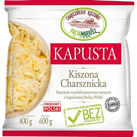 Charsznickie Kiszonki Kapusta Kiszona G Charsznickie Pola Natury