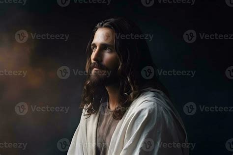 Portrait Of Jesus Christ Oil Painting AI Generative 34040463 Stock