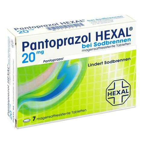 Pantoprazol HEXAL bei Sodbrennen 20mg 7 Stück medpex