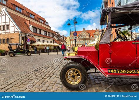 Retro Car For Sightseeing Tour In Gdansk Editorial Photo Image Of