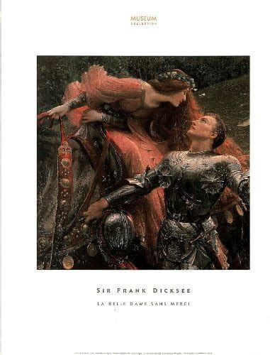 Sir Frank Dicksee La Belle Dame Sans Merci Art Poster Print Mini Poster Art Poster