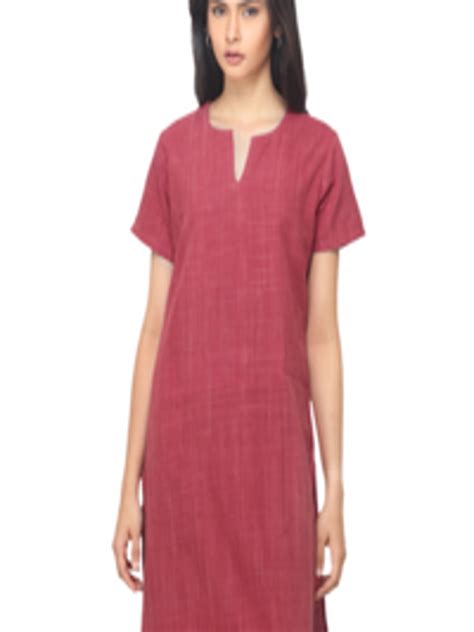 Buy Fabindia Women Red Khadi Bijli Kurta Kurtas For Women Myntra