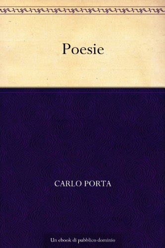 Poesie Ebook Porta Carlo Amazon It Kindle Store