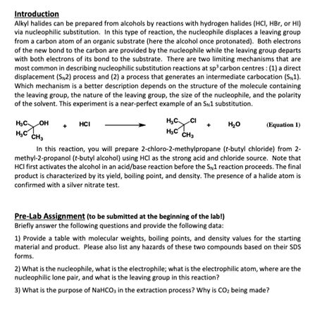 Solved Introduction Alkyl Halides Can Be Prepared From