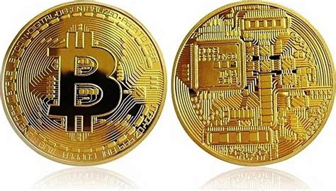 Moneda Conmemorativa Bitcoin Dorada Digital Decentralized 8 000