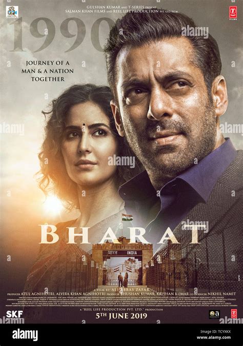 BHARAT, Indian poster, top from left: Katrina Kaif, Salman Khan; bottom from left: Salman Khan ...