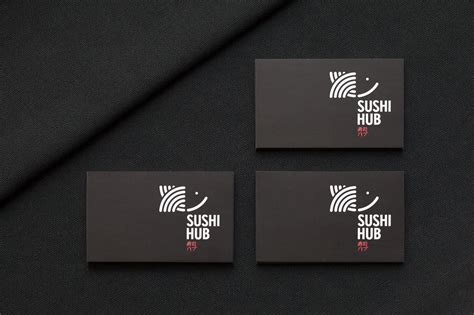 Sydneys Sushi Hub Rebrand And Signage Business Card Design Sushi
