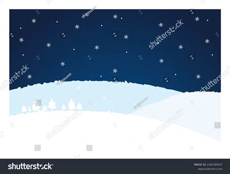 Winter Snow Hill Background Illustration Material Stock Vector (Royalty ...