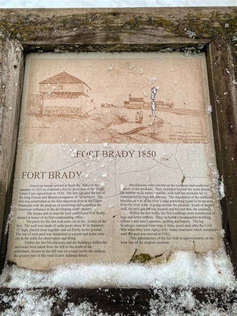 Fort Brady 1850 Historical Marker