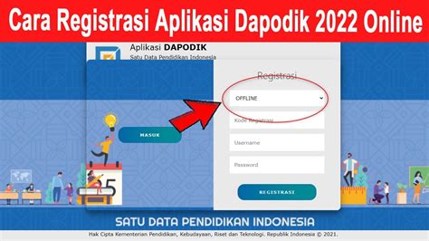 Cara Registrasi Aplikasi Dapodik Secara Online Youtube