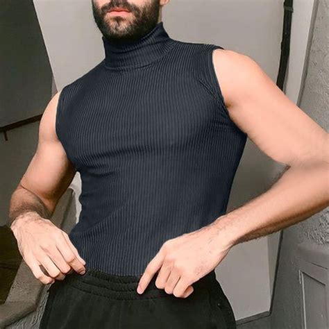 Men Turtleneck Tank Tops🔥30 Off Use Code 30pin🔥 In 2022 Skinny