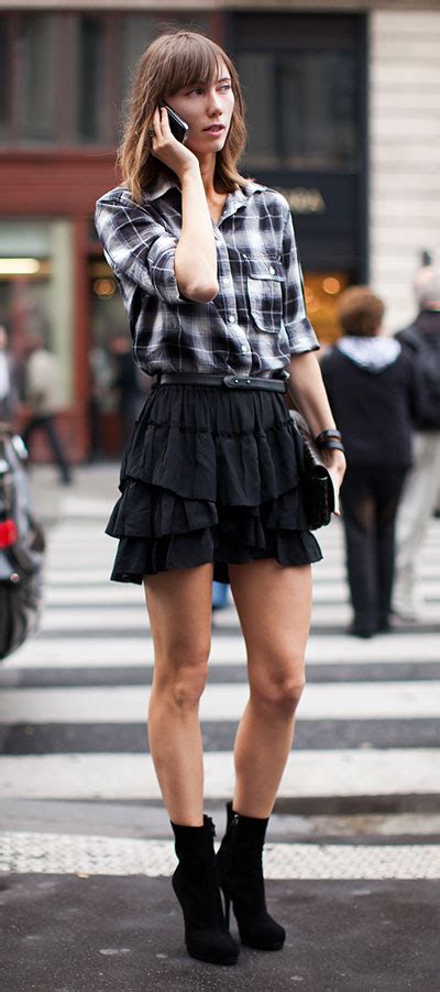 Arriba Imagen Falda Negra De Cuadros Outfit Abzlocal Mx