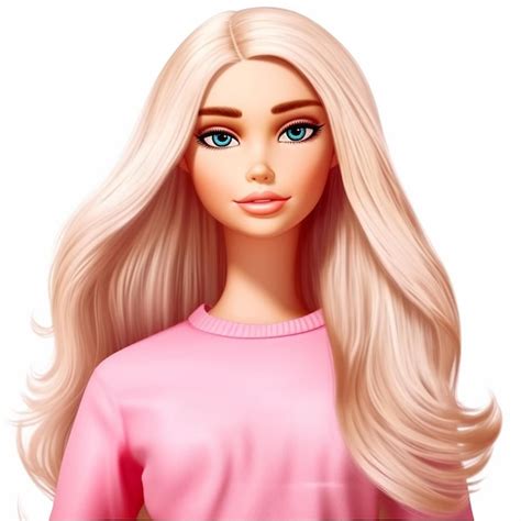 Premium Ai Image A Barbie Doll With A Pink Shirt That Says Shes A