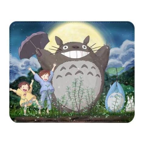 Tapis De Souris Simili Cuir Mon Voisin Totoro Dessin Foret Miyazaki